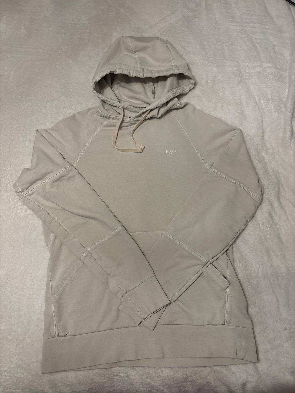 MP Rest Day men’s activewear hoodie. Size small Cream.
